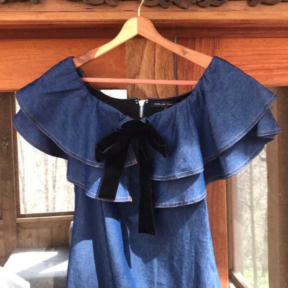 Denim Ruffled Mini - Picture 5 of 5